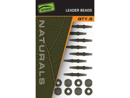 Fox International Sada pro helikoptérové montáže Edges Naturals Leader Beads 8ks