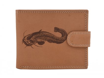 MERCUCIO Pánská peněženka natural vzor 06 sumec celý