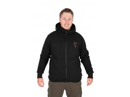 Fox International Bunda Collection Sherpa Jacket Black Orange vel. L