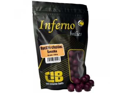 Carp Inferno Boilie rychlé chytání Švestka 16mm 250g