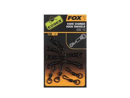 Fox International Obratlíky Edges Kwik change hook swivels (Varianta Fox International Obratlíky Edges Kwik change hook swivels vel. 10)