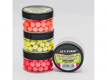 Jet Fish Plovoucí boilies Feeder POP-UP 20g- 9mm : JAHODA / MORUŠE