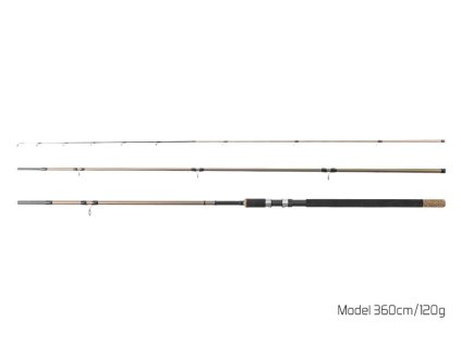 DELPHIN Rybářský prut LEGIA Feeder II + 3 špičky 360 cm / 120 g