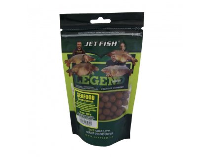 Jet Fish Boilie Legend Range 200g 12mm Seafood Švestka/Česnek