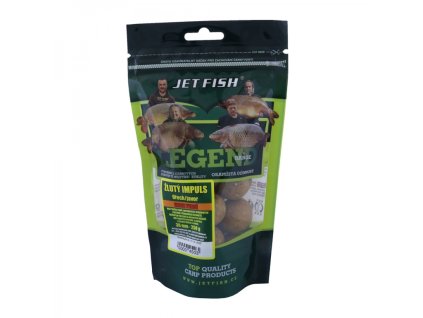 Jet Fish Extra tvrdé boilie Legend Range 250g 30mm Žlutý Impuls Ořech/Javor