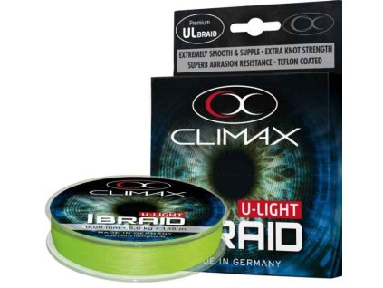 Climax Pletená šňůra iBraid U-Light neon-zelená - 135m 0,06mm / 4,5kg