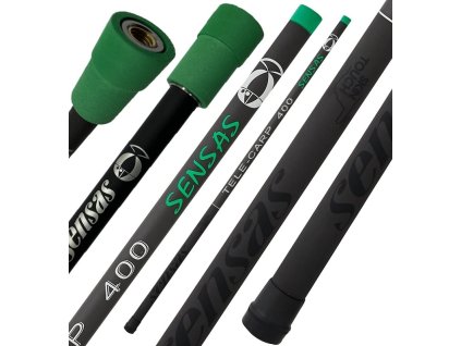 Sensas Tyč na podběrák Tele Carp 4m 4 díly