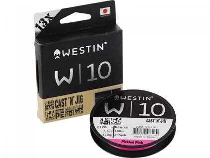 Westin Pletená šňůra W10 CAST 'N' JIG 13 BRAID PICKLED PINK 0.148MM 110M 9.0KG