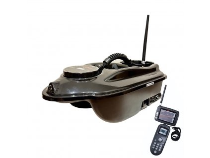 Boatman Zavážecí lodička ACTOR PRO s GPS, ECHOLOTEM a výklopníkem 10Ah baterie- Černá