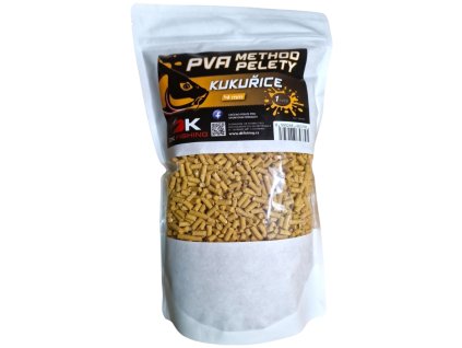 DK-fishing PVA Method Pelety 4 mm 1 kg Kukuřice