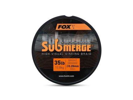 Fox International Potápivá šnůra Submerge Orange sinking braid x 300m 0.20mm 35lb/15.8kg