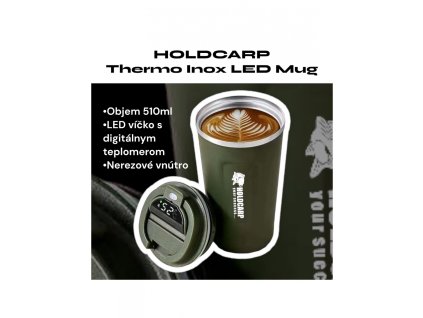 Holdcarp Nerezový thermo hrnek Inox LED Mug