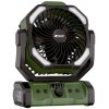 Holdcarp Ventilátor se světlem a dálkovým ovladačem Rechargeable DoubleMotor Fan