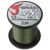 Daiwa pletená šňůra J-Braid barva Dark Green - 1500 m. 0,06 mm