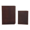 MERCUCIO Pouzdro na doklady tmavěhnědá kůže - Kapr lysec