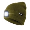 Holdcarp Zimní čepice s dobíjecím led světlem Beanie - zelená