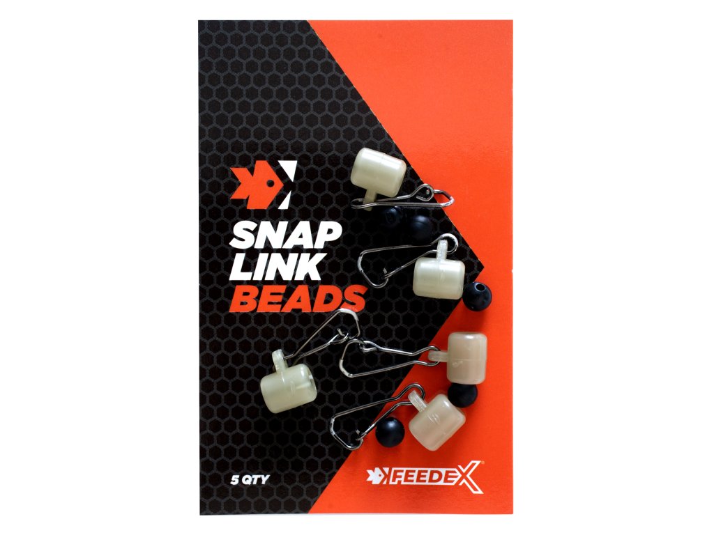 FEEDER EXPERT montáže - Průjezdy s karabinkou Snap link Beads 5ks