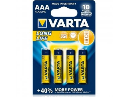 VARTA LONGLIFE AAA MIKROTUŽKOVÁ BATÉRIA LR03 bl/4