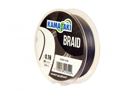 KAMASAKI BRAID GREY PLETENÁ ŠNÚRA 100M