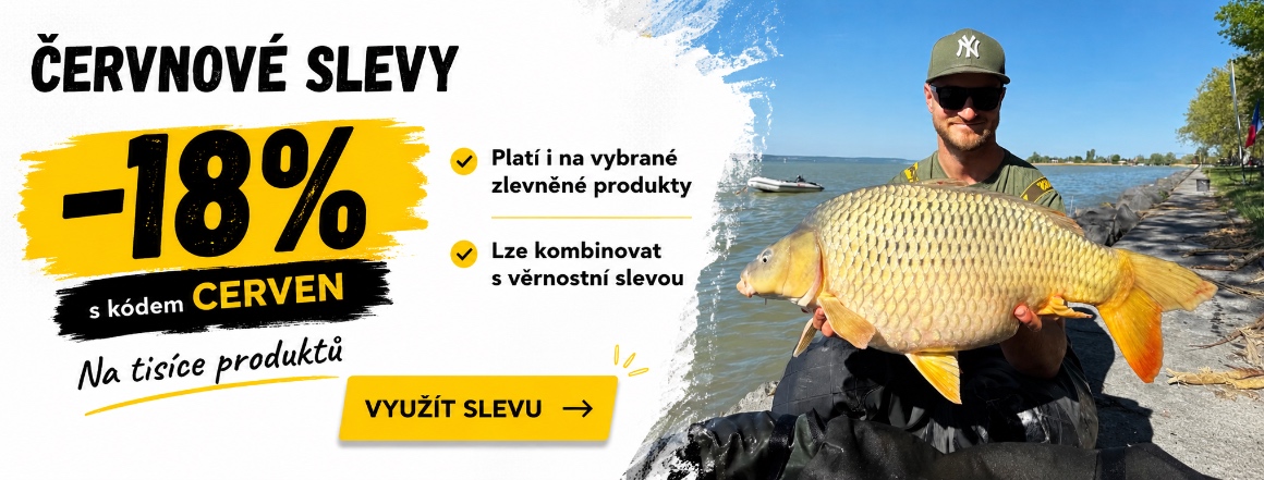 Červnové slevy jsou tady! Získejte 18% slevu na tisíce vybraných produktů se slevovým kódem CERVEN. Akce platí i na vybrané zlevněné produkty a u nezlevněného zboží ji lze kombinovat s věrnostní slevou.