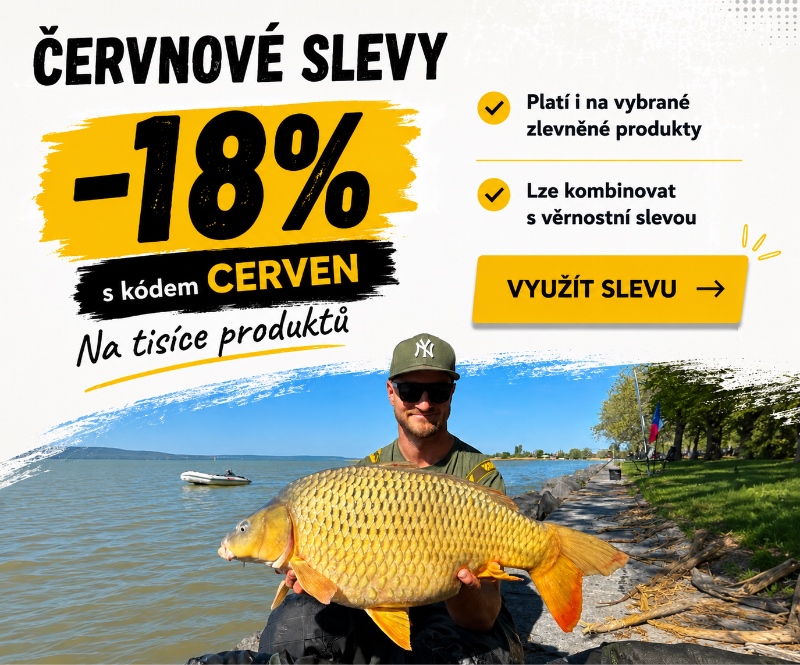 Červnové slevy jsou tady! Získejte 18% slevu na tisíce vybraných produktů se slevovým kódem CERVEN. Akce platí i na vybrané zlevněné produkty a u nezlevněného zboží ji lze kombinovat s věrnostní slevou.