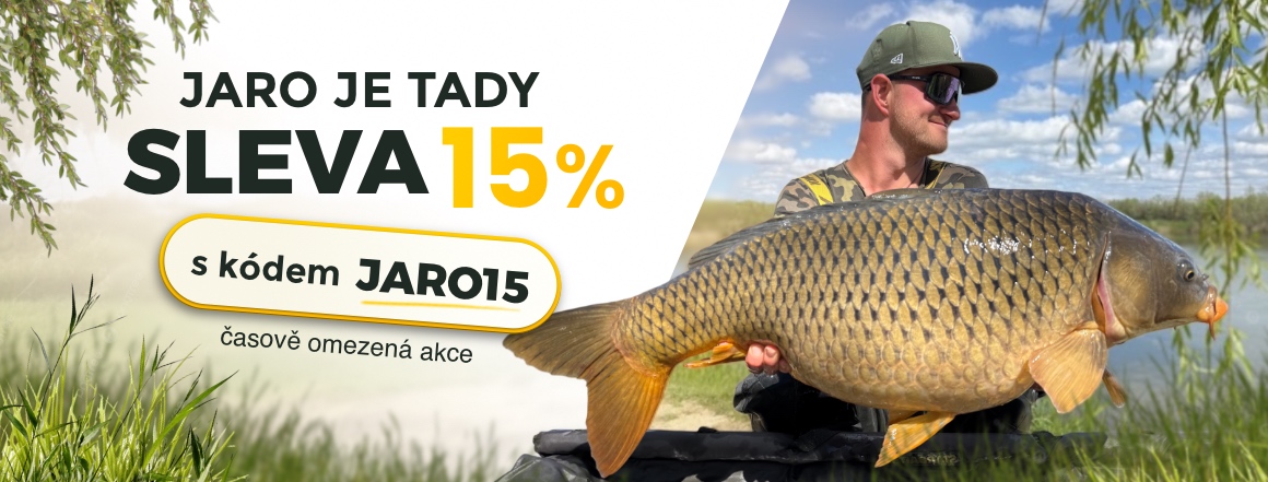 Využijte jarní slevu 15 % na rybářské vybavení na Fishing House. Zadejte slevový kód JARO15 a připravte se na novou sezónu s kvalitní výbavou pro každého rybáře. 🎣