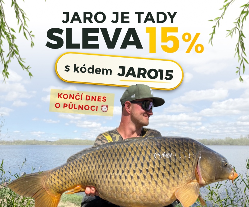 Využijte jarní slevu 15 % na rybářské vybavení na Fishing House. Zadejte slevový kód JARO15 a připravte se na novou sezónu s kvalitní výbavou pro každého rybáře. 🎣