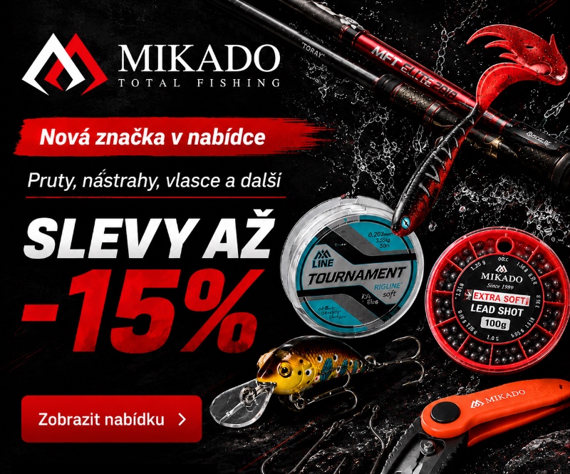 Nově jsme do nabídky zařadili značku Mikado, která patří mezi oblíbené výrobce rybářského vybavení v celé Evropě. Objevte široký výběr prutů, nástrah, vlasců, jigů, háčků, návazců i dalšího příslušenství pro přívlač, feeder a další rybolovné techniky. Vět