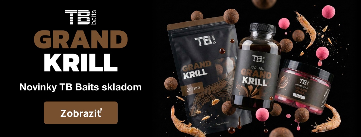 Novinky TB Baits sú tu! Rad Grand Krill s vysokým obsahom krillu, silnou atraktivitou a rýchlym účinkom na kapry. Objavte nové boilies, pop-up nástrahy aj doplnky skladom.