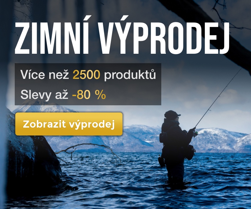 Zimní výprodej rybářských potřeb – slevy až 80 %. Využijte jedinečnou zimní akci na rybářské vybavení. Více než 2 500 produktů skladem – pruty, navijáky, krmení, nástrahy i doplňky za zvýhodněné ceny. Nakupujte kvalitní rybářské potřeby ve výchovní slevě