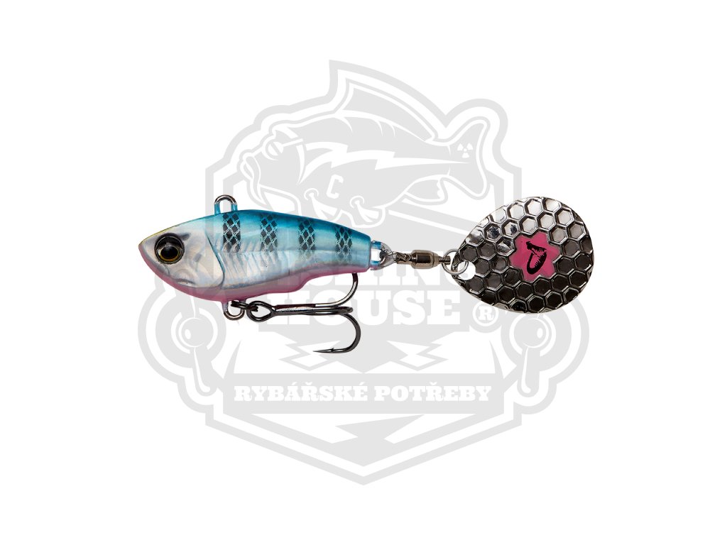 Fat Tail Spin Sinking Blue Silver Pink