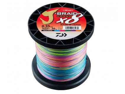 Daiwa pletená šňůra J-Braid X8 Multi-Color 3000m