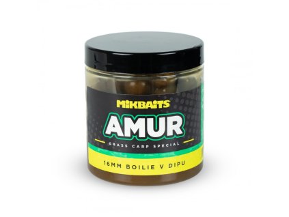 Mikbaits Amur Range boilie v dipu Amur 250ml