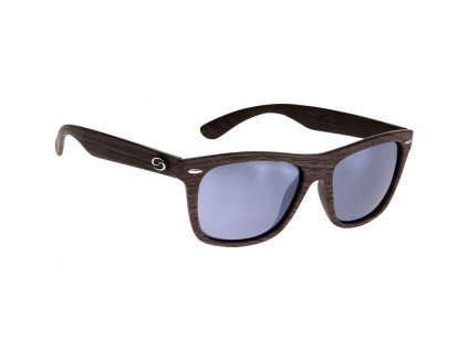 SK Plus Cash Woodgrain Black Mirror Sunglasses