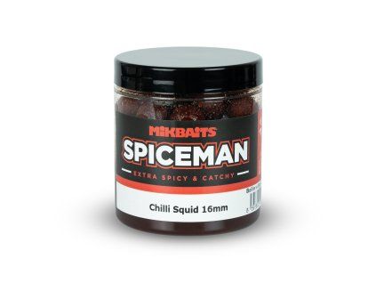 Spiceman boilie v dipu Chilli Squid 250ml (Průměr 16mm)