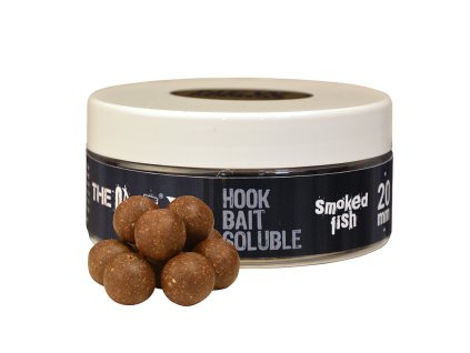 The One Rozpustné boilie Hook Bait Soluble Black Smoked Fish 150g (Průměr 24mm)