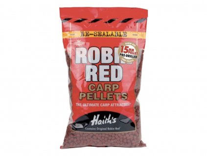 Dynamite Baits pelety Robin Red Pre-Drilled 900g