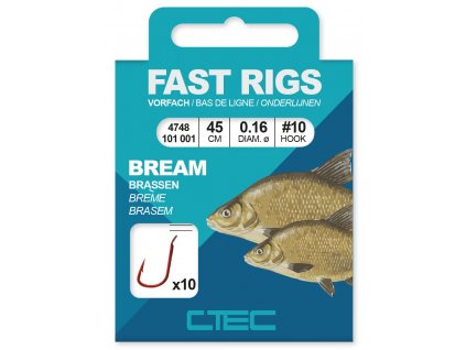 SPRO návazce C-Tec Fast Rigs Bream 45cm 10ks