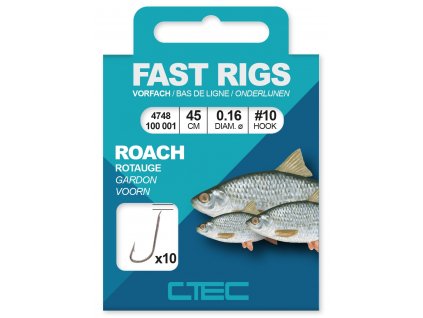 SPRO návazce C-Tec Fast Rigs Roach 45cm 10ks