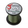 Daiwa pletená šňůra J-Braid X8 Dark Green