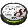 Daiwa pletená šňůra Tournament X8 Braid Evo+ Chartreuse 135m
