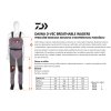 Daiwa Prsačky D-Vec Breathable Waders (Velikost XXL)