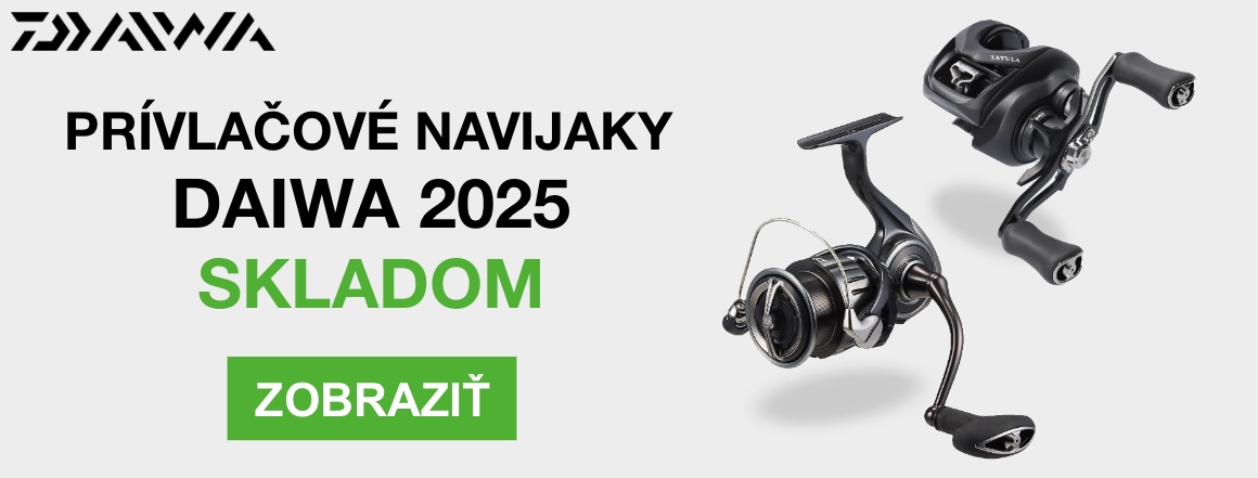 Daiwa prívlačové navijaky 2025