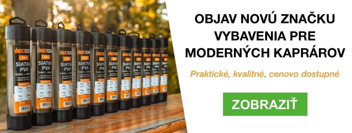 Nová značka kaprárskeho vybavenia UnderCarp – háčiky, nadväzce, PVA materiály a ďalšie praktické doplnky pre moderných kaprárov. Kvalitná výbava za dostupné ceny.