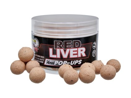Starbaits plávajúce boilies Concept Pop-Up Red Liver 80g
