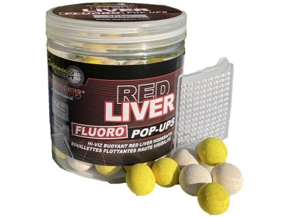 Starbaits plávajúce boilies Fluo Pop-Up Red Liver
