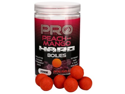 Starbaits PRObiotic Hard Boilies Peach & Mango 200g (Priemer 20 mm)