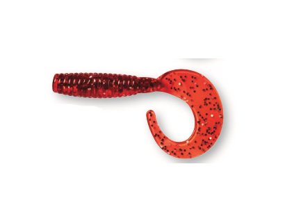 Ron Thompson gumová nástraha Grup Curltail Red/Silver (Veľkosť návnady 5,5 cm)