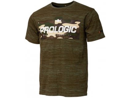 Prologic tričko Bark Print T-Shirt Burnt Olive Green (Veľkosť M)