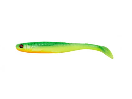 Savage Gear gumová nástraha Slender Scoop Shad Green Yellow (Veľkosť návnady 9 cm, Hmotnosť nástrahy 4 g)